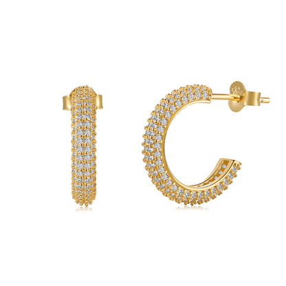 18k Gold-Plated ‘Nara’ Hoops