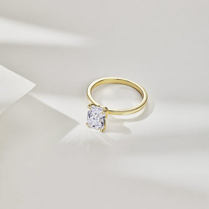 18k Gold Plated 2.0ct ‘Monroe’ Solitaire Ring