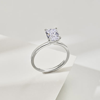 Sterling Silver 2.0ct ‘Monroe’ Solitaire Ring