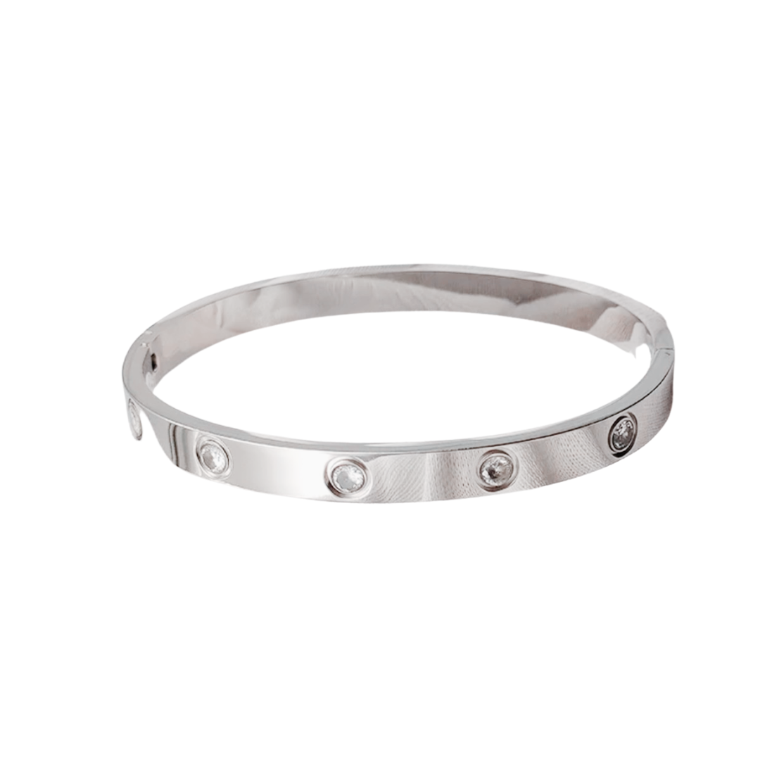 Stainless Steel Studded Bangle