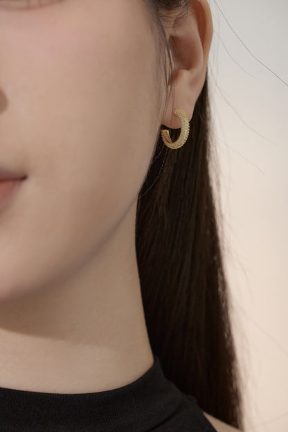 18k Gold-Plated ‘Nara’ Hoops