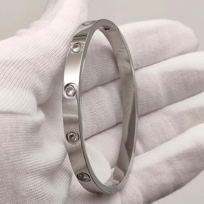 Stainless Steel Studded Bangle