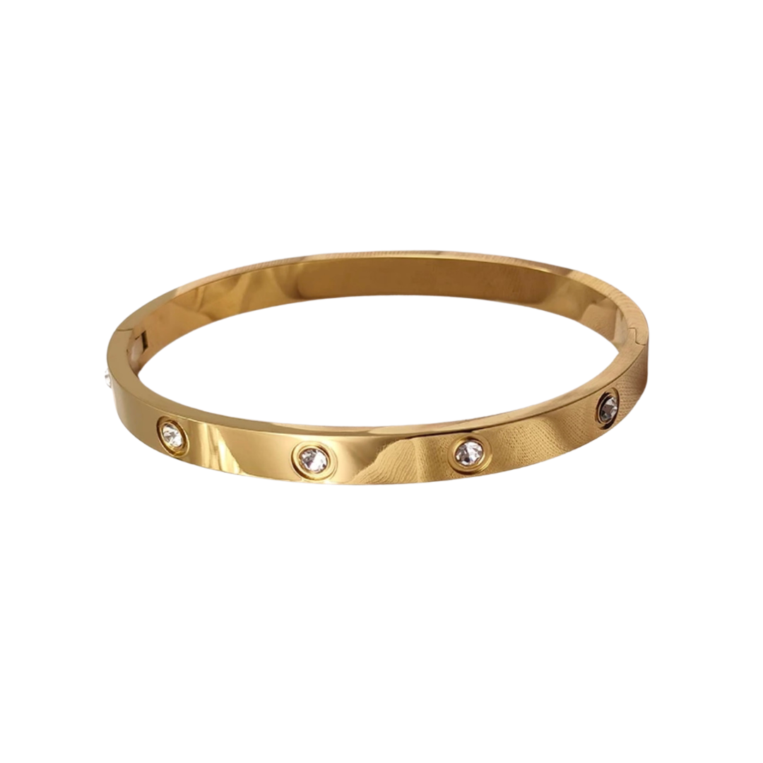 Stainless Steel Studded Bangle