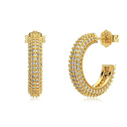 18k Gold-Plated ‘Nara’ Hoops