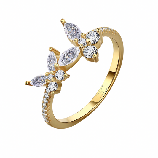 18K Gold-Plated ‘Céline’ Ring