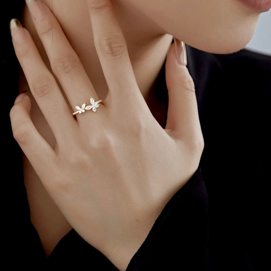 18K Gold-Plated ‘Céline’ Ring